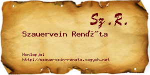 Szauervein Renáta névjegykártya