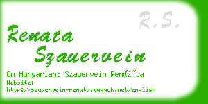 renata szauervein business card